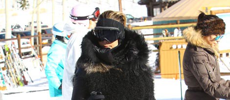 Kim Kardashian durante sus vacaciones invernales en Aspen (Colorado)