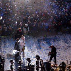 Miley Cyrus a punto de despedir el año sobre el escenario de Times Square 