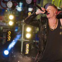 Macklemore durante su actuación en fin de año desde Times Square