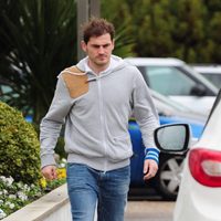 Iker Casillas en el Hospital Ruber Internacional antes de ser padre