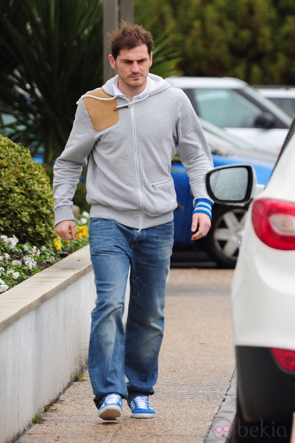 Iker Casillas en el Hospital Ruber Internacional antes de ser padre