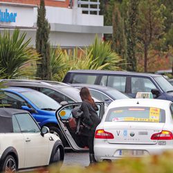 Sara Carbonero llega al Hospital Ruber Internacional para hacerse una revisión