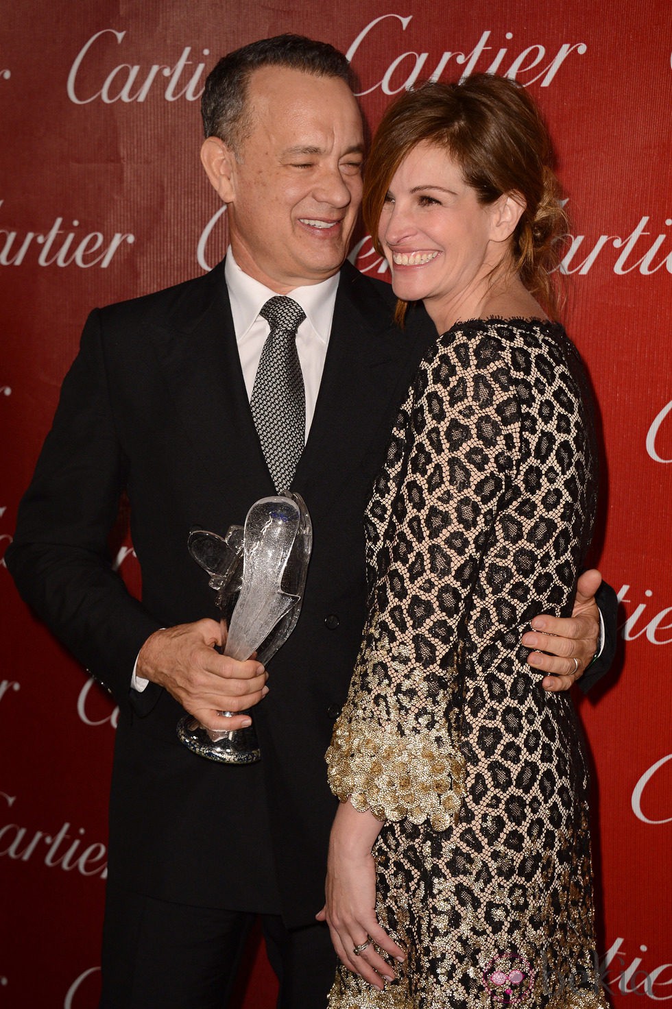 Tom Hanks y Julia Roberts en la gala de premios del Festival Internacional de Palm Springs