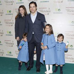 Luis Alfonso de Borbón y Margarita Vargas con sus hijos en el Auditorio Nacional de Madrid