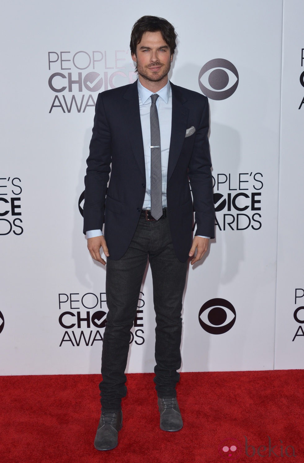 Ian Somerhalder en la alfombra roja de los People's Choice Awards 2014