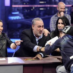 Pilar Rubio, Jorge Salvador, Mario Vaquerizo, Toni Cantó y su hijo en 'El Hormiguero'