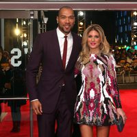 John Carew y Hofit Golan en la premiere de 'El lobo de Wall Street' en Londres