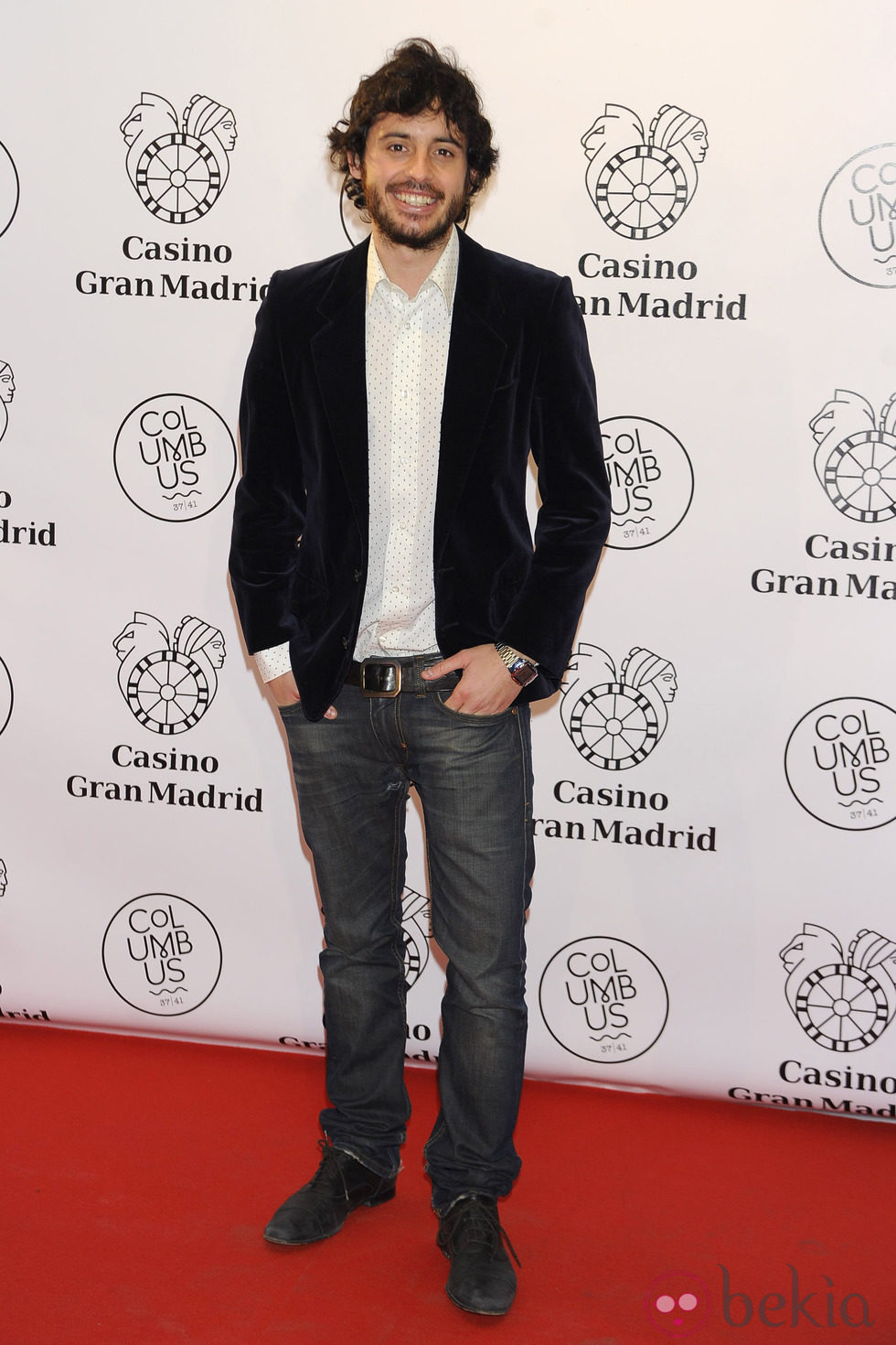 Javier Pereira en la inauguración de un casino en Madrid