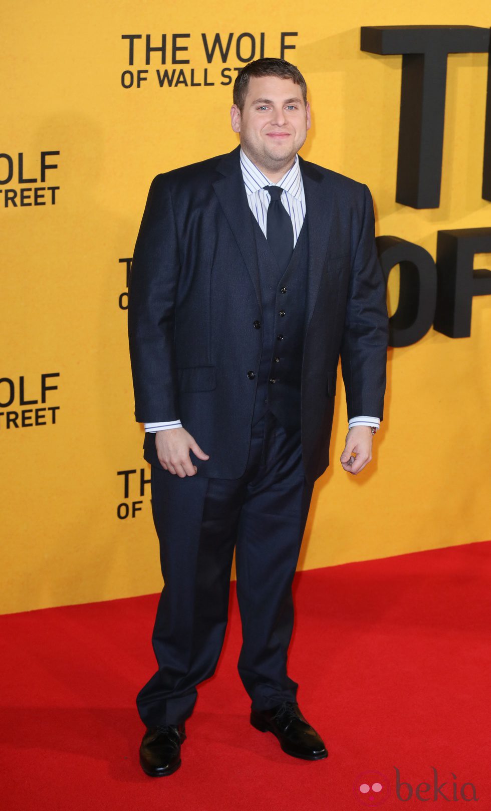 Jonah Hill en la premiere de 'El lobo de Wall Street' en Londres