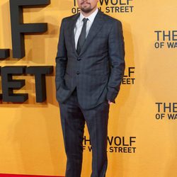 Leonardo DiCaprio en la premiere de 'El lobo de Wall Street' en Londres