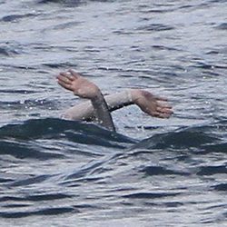 Anne Hathaway pide socorro en el mar en Hawaii