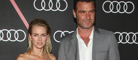 Naomi Watts y Liev Schreiber en el cocktail previo a los Globos de Oro 2014