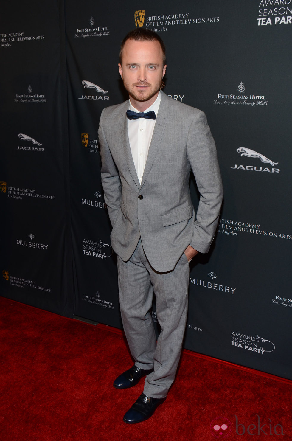 Aaron Paul a su llegada a la fiesta previa a los premios BAFTA 2014