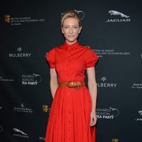 Cate Blanchett a su llegada a la fiesta previa a los premios BAFTA 2014