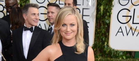 Amy Poehler en la alfombra roja de los Globos de Oro 2014