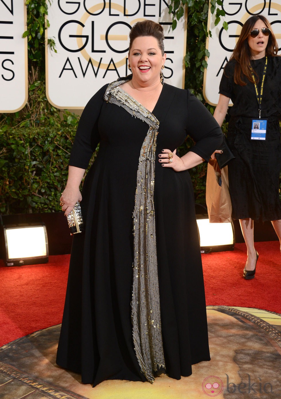 Melissa McCarthy en la alfombra roja de los Globos de Oro 2014