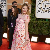 Drew Barrymore en la alfombra roja de los Globos de Oro 2014