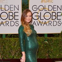 Olivia Wilde en la alfombra roja de los Globos de Oro 2014