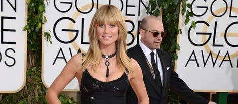 Heidi Klum en la alfombra roja de los Globos de Oro 2014