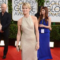 Robin Wright en la alfombra roja de los Globos de Oro 2014