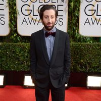 Simon Helberg en la alfombra roja de los Globos de Oro 2014