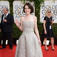 Michelle Dockery en la alfombra roja de los Globos de Oro 2014