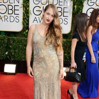 Jemima Kirke en la alfombra roja de los Globos de Oro 2014