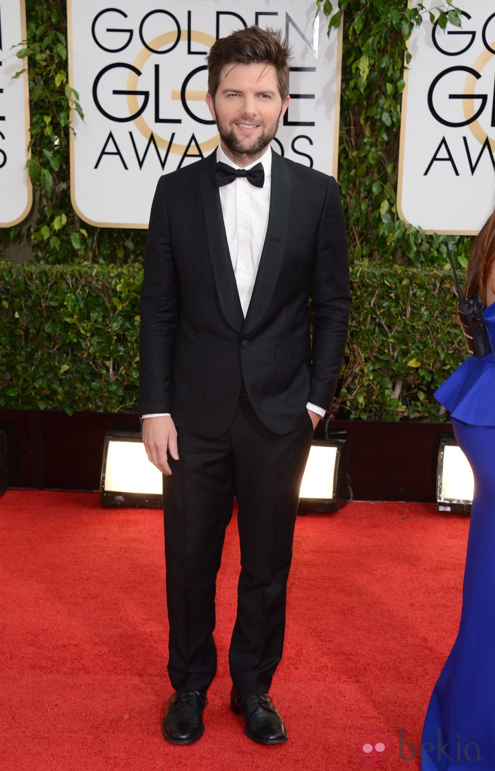 Adam Scott en la alfombra roja de los Globos de Oro 2014