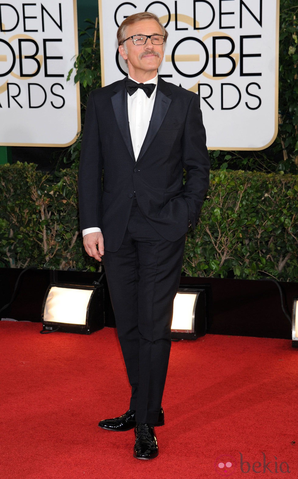 Christoph Waltz en la alfombra roja de los Globos de Oro 2014