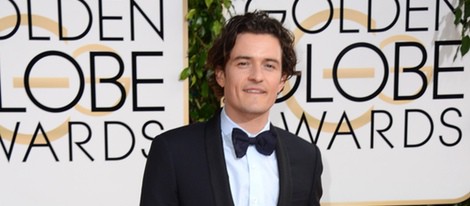 Orlando Bloom en la alfombra roja de los Globos de Oro 2014