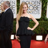 Leslie Mann en la alfombra roja de los Globos de Oro 2014