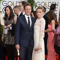 Seth Meyers en la alfombra roja de los Globos de Oro 2014