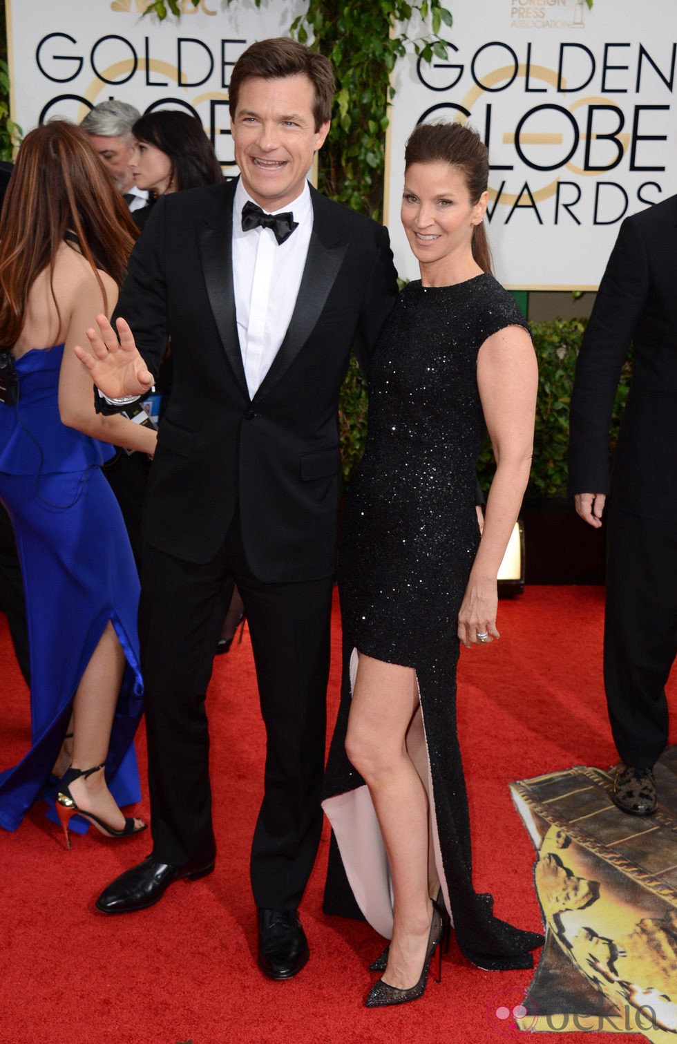 Jason Bateman en la alfombra roja de los Globos de Oro 2014