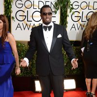 Sean Combs en la alfombra roja de los Globos de Oro 2014