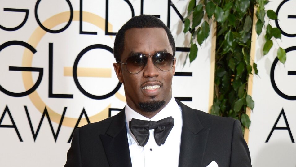 Sean Combs en la alfombra roja de los Globos de Oro 2014