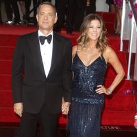 Tom Hanks en la alfombra roja de los Globos de Oro 2014