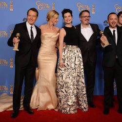 El equipo de 'Breaking Bad', mejor serie de drama en los Globos de Oro 2014