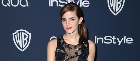 Emma Watson en la fiesta Warner Bros. tras los Globos de Oro 2014