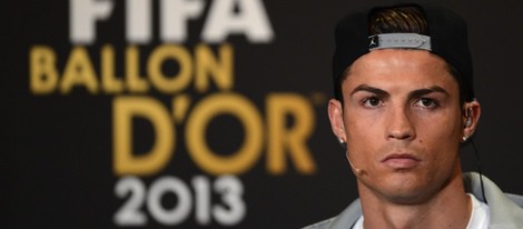 Cristiano Ronaldo en la rueda de prensa previa a la gala del Balón de Oro 2013