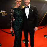 Sergio Ramos y Pilar Rubio en la gala del Balón de Oro 2013