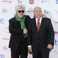 Pedro Almodóvar y Agustín Almodóvar en los Premios José María Forqué 2014