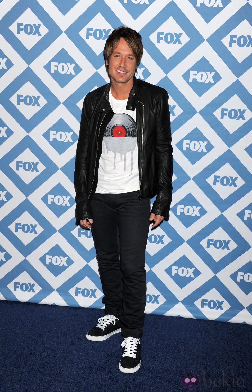 Keith Urban en la presentación de la temporada 2014 de Fox