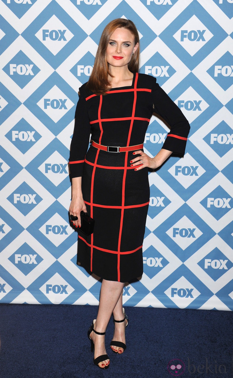 Emily Deschanel en la presentación de la temporada 2014 de Fox