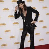 Steven Tyler en la fiesta del 50 aniversario del número de baño de Sports Illustrated