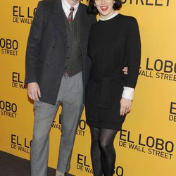 Bimba Bosé y Charlie Centa en el estreno de 'El lobo de Wall Street' en Madrid