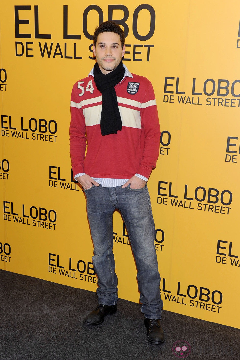 Álex Martínez en el estreno de 'El lobo de Wall Street' en Madrid