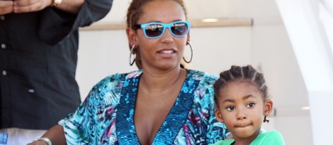 Mel B y su hija Angel Iris Belafonte durante unas vacaciones en Sydney