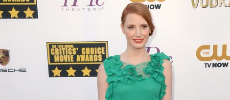 Jessica Chastain en la alfombra roja de los Critics' Choice Movie Awards 2014