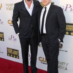 Leonardo DiCaprio y Jonah Hill en la alfombra roja de los Critics' Choice Movie Awards 2014