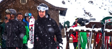 El Príncipe Felipe en la estación de esquí de Formigal